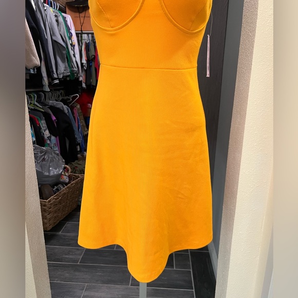 NWT Wild Fable Yellow Mini Dress - Picture 3 of 8